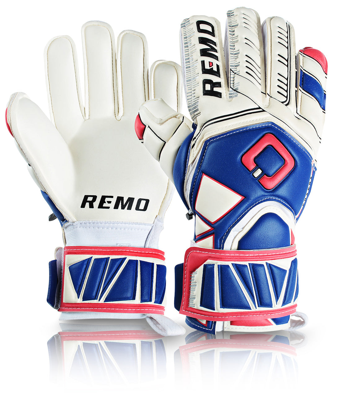 REMO Guarda Fingersave Torwarthandschuhe Rot-Blau