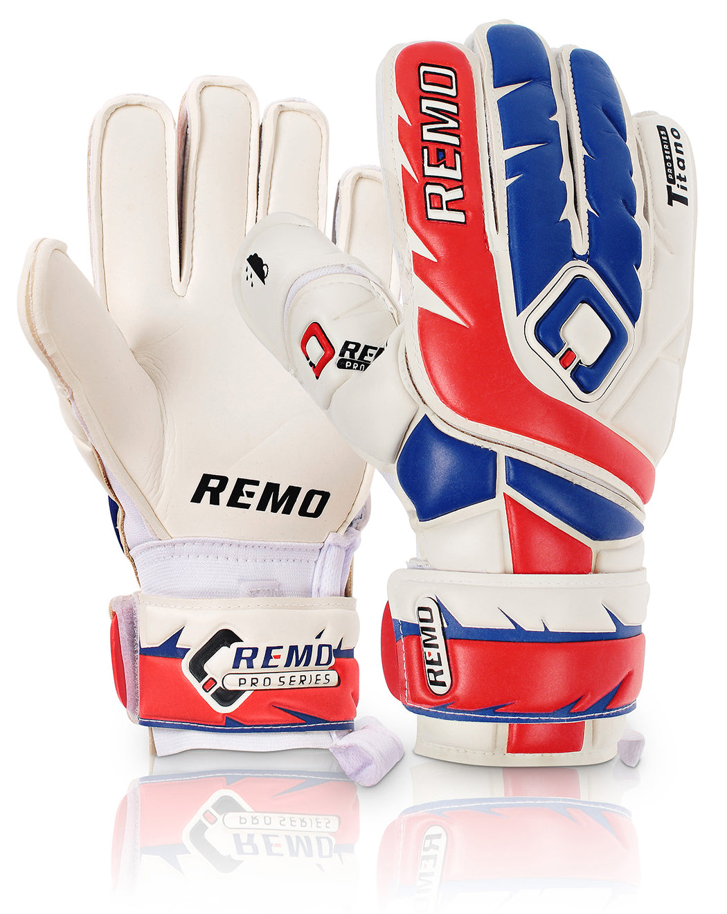 REMO Titano RFC15 Torwarthandschuhe Blau-Rot