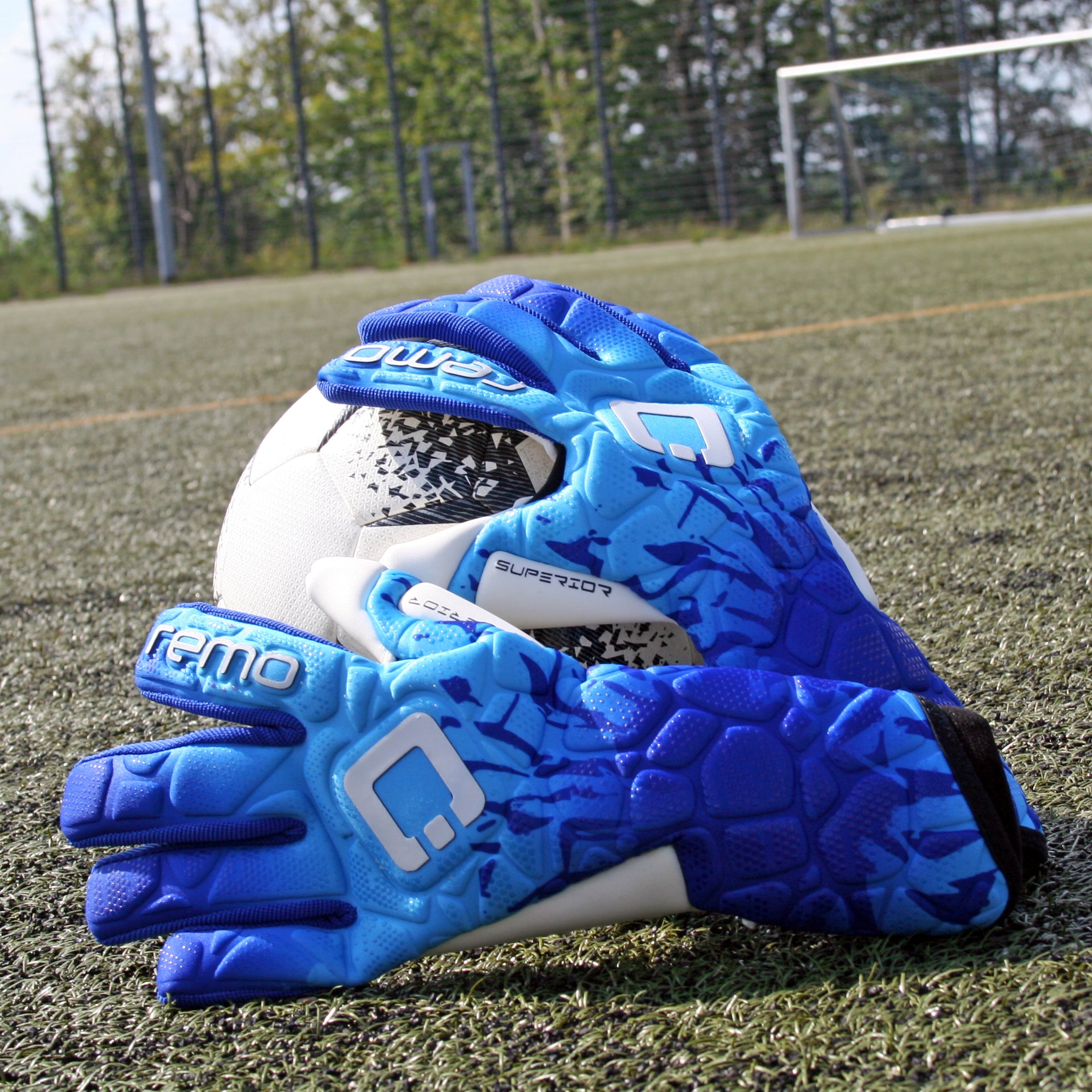 REMO Neo NC Torwarthandschue blau
