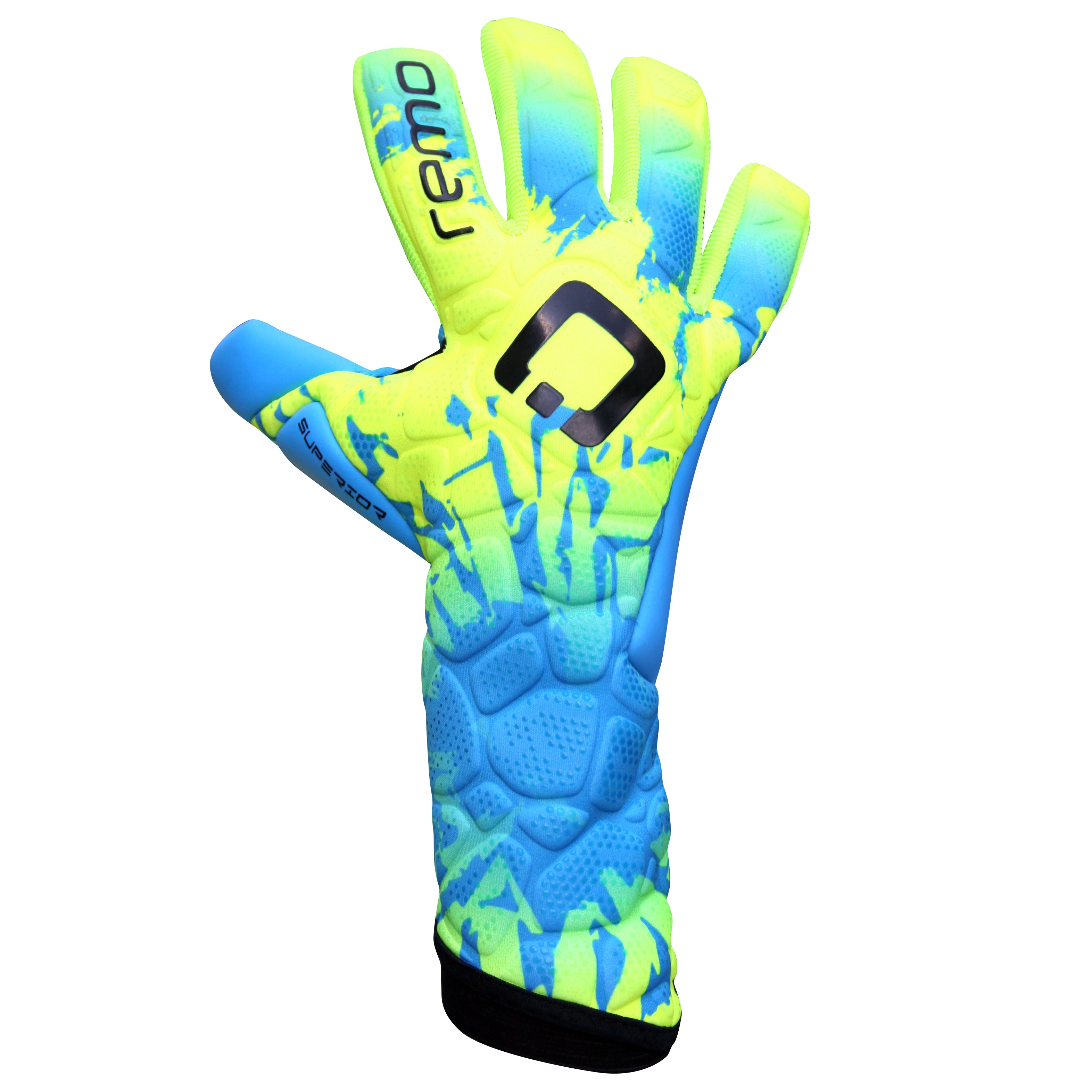 REMO Neo NC Torwarthandschue blau gelb