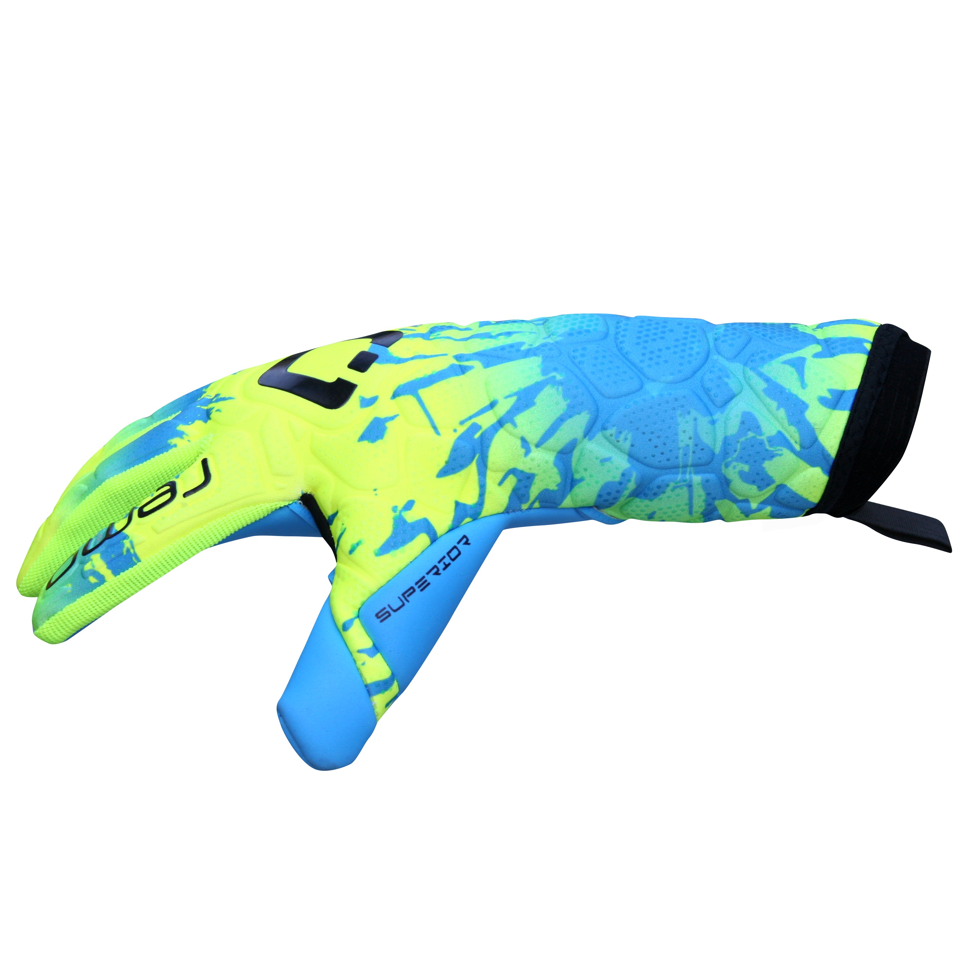REMO Neo NC Torwarthandschue blau gelb